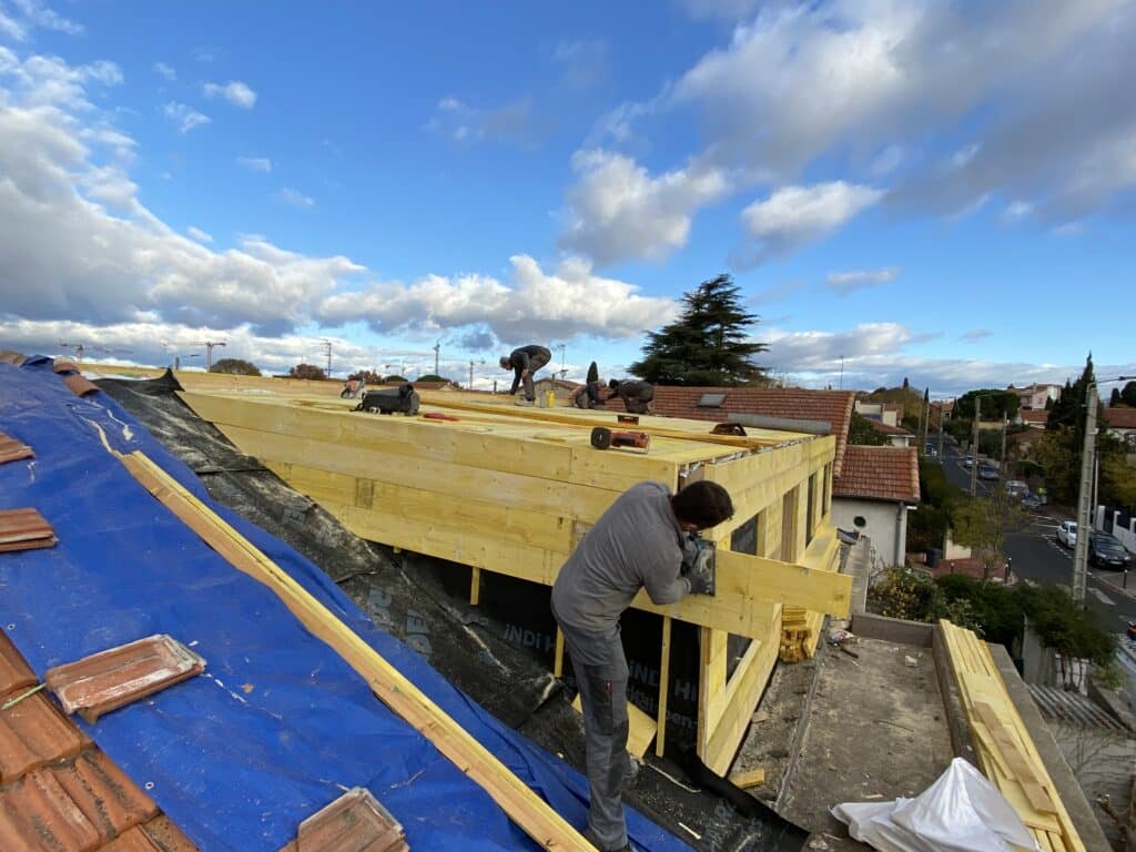 Coquelicots extension bois