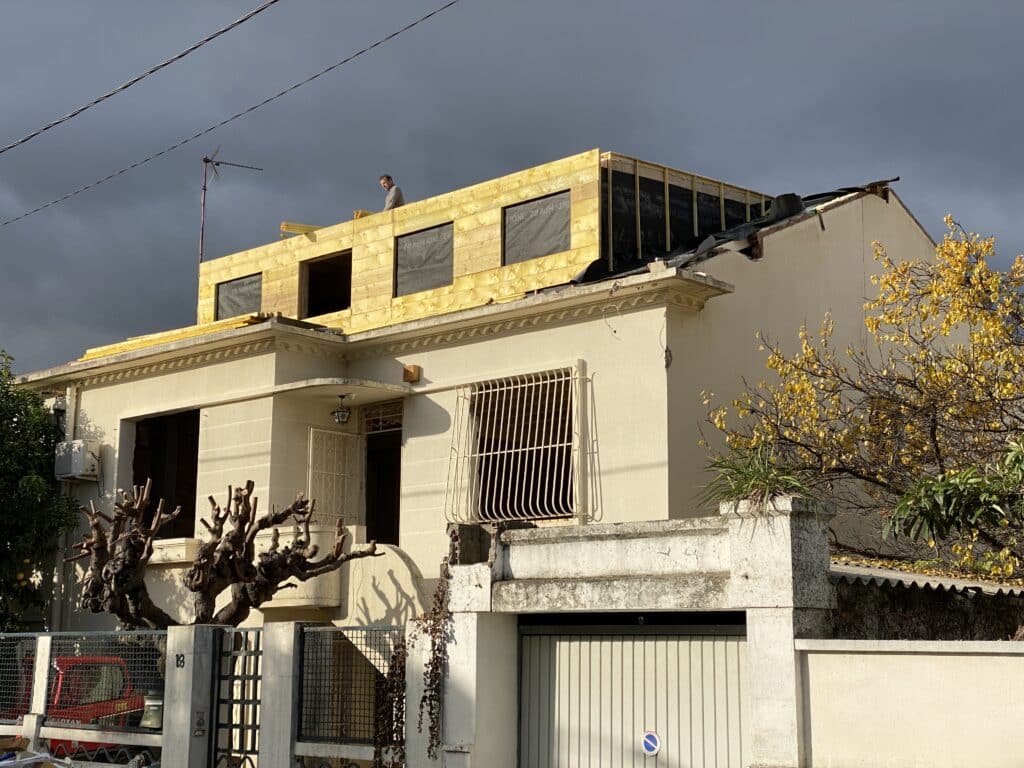 Coquelicots extension ossature bois