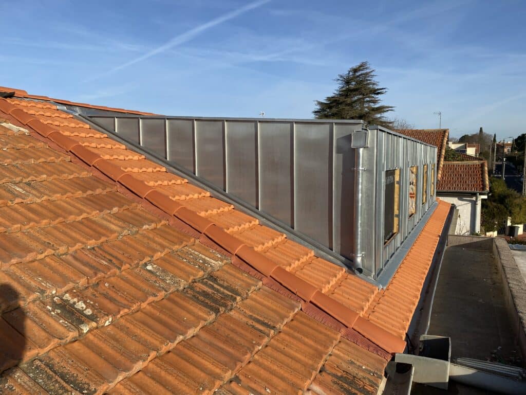 Coquelicots bardage zinc