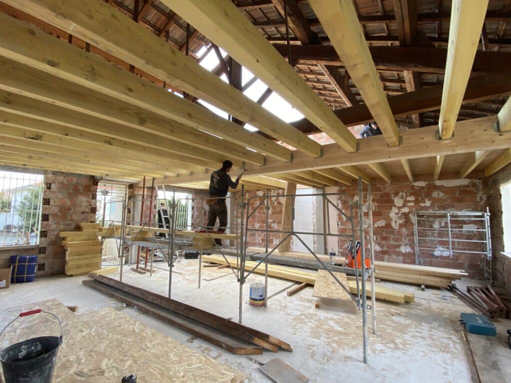 Coquelicots plancher bois