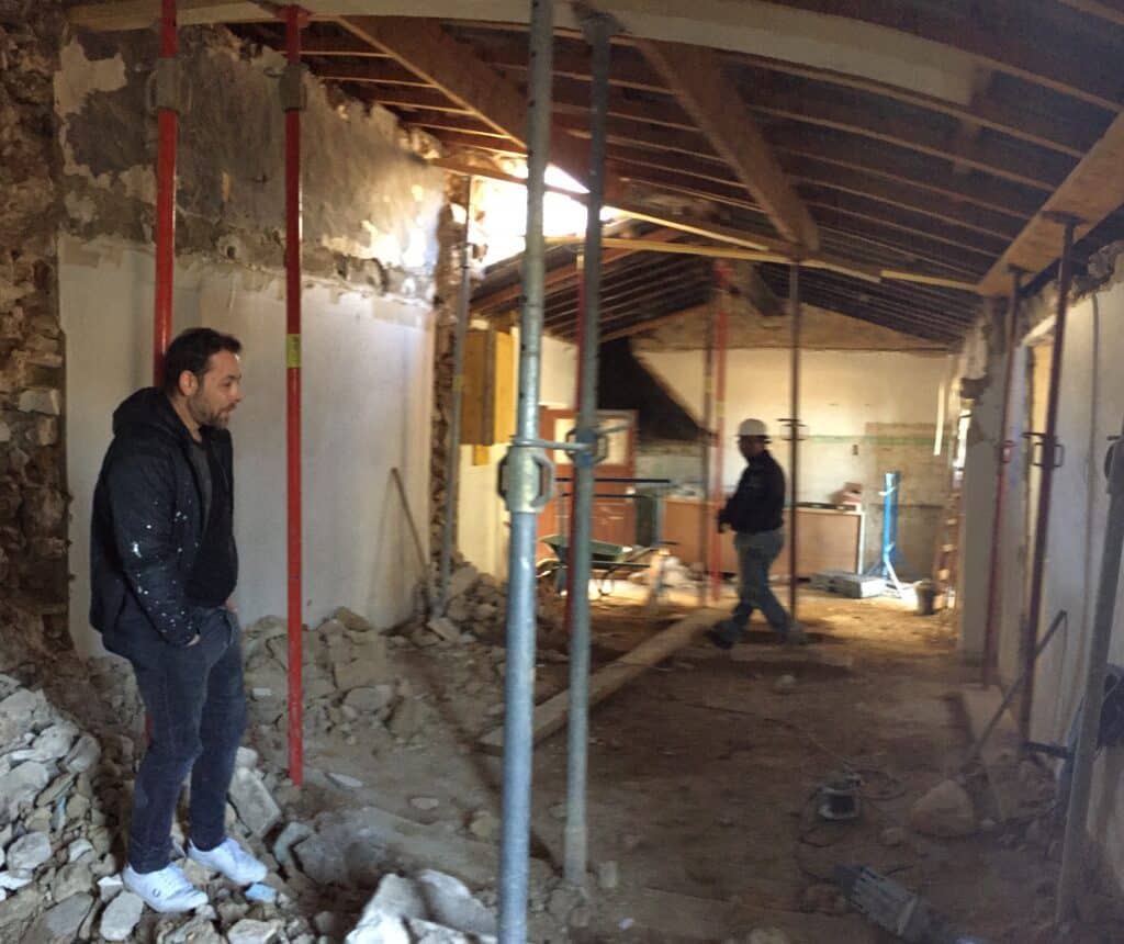 Mas de l'huile travaux en cours