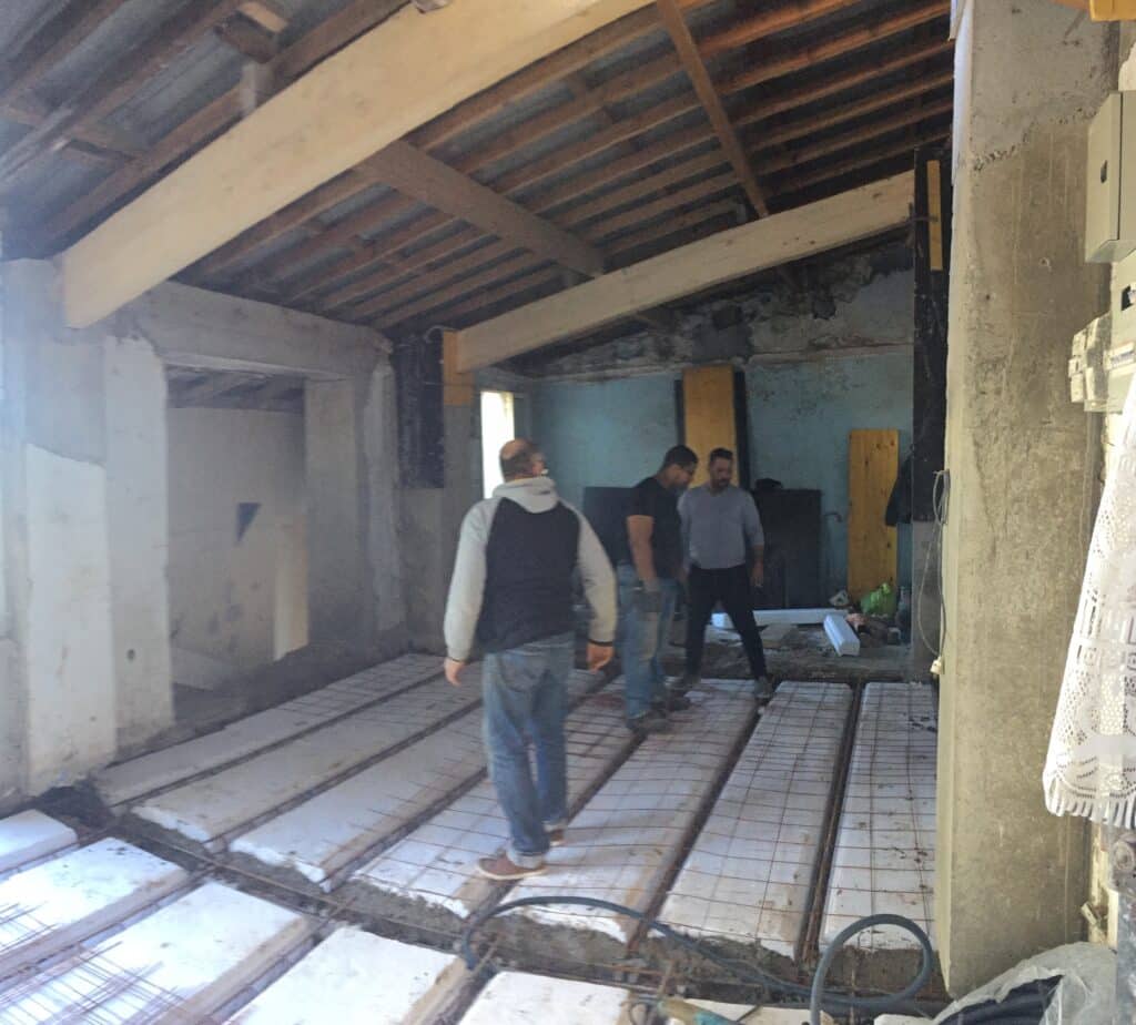 Mas de l'huile plancher hourdis polistyrène