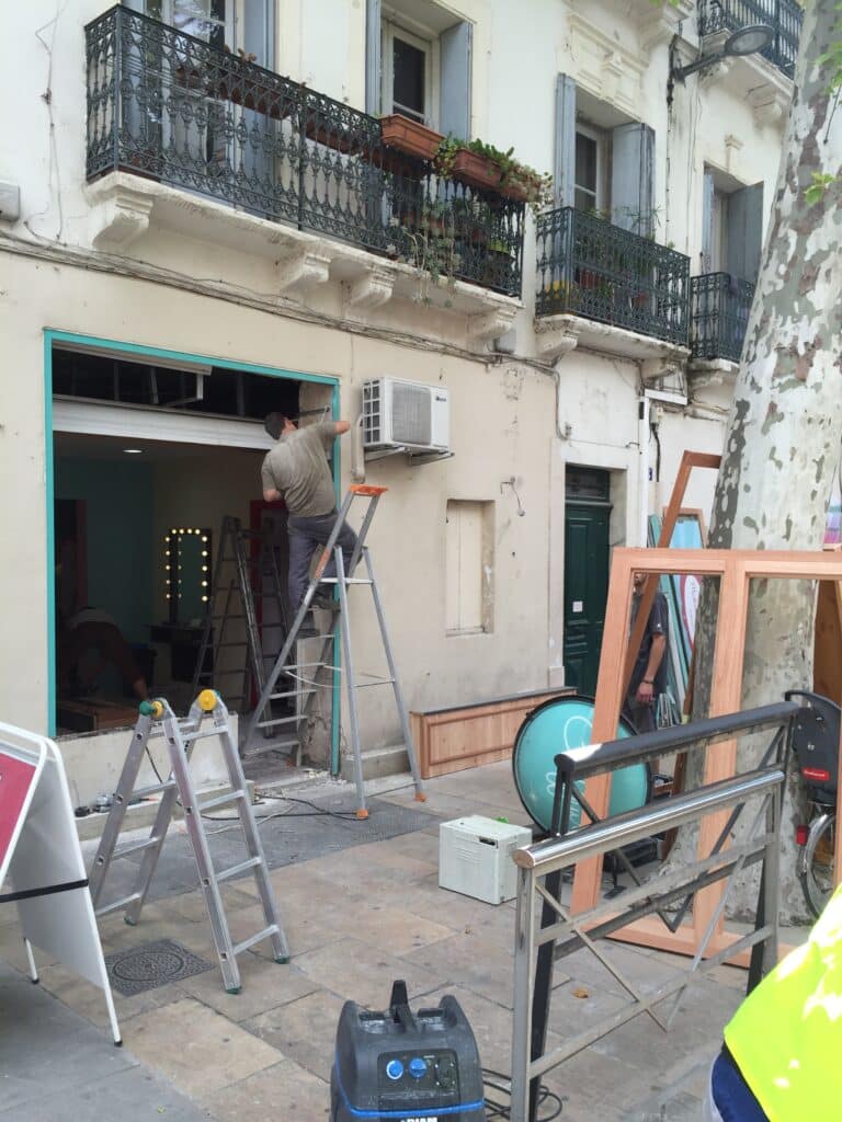 Melle Coiffe rénovation commerce